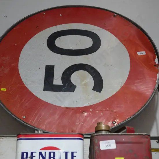 50kph sign