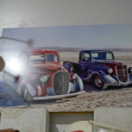 Hot rods on metal