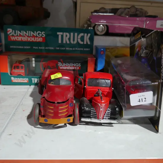 6 toy cars trucks