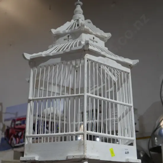 Bird cage white