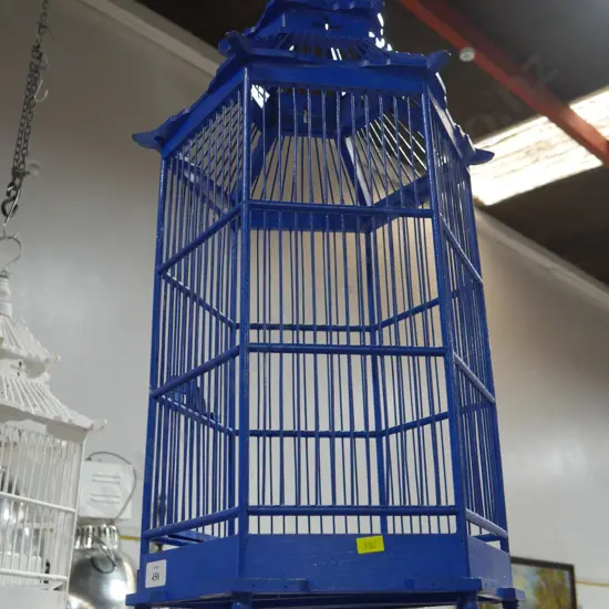 Wooden bird cage