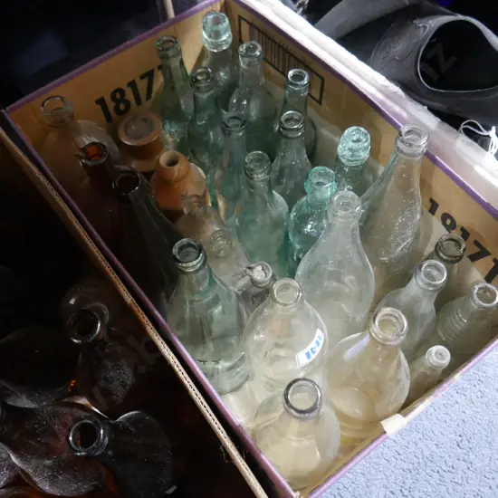 Old glass bottles