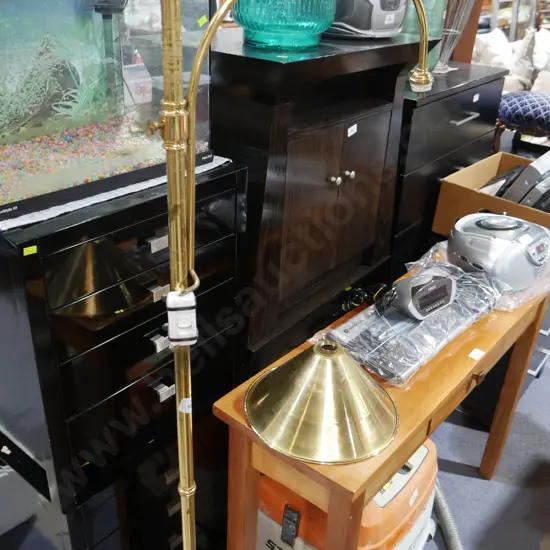 Brass standard lamp