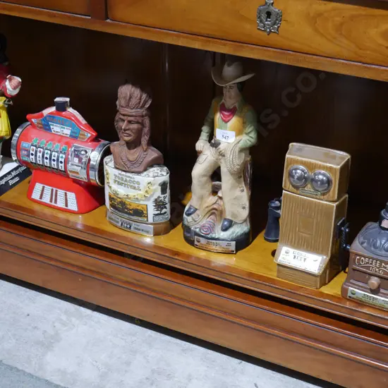 Jim beam decanters, Captain Morgan Rum figure