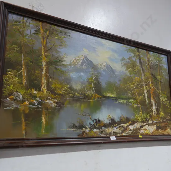 Large framed oil
