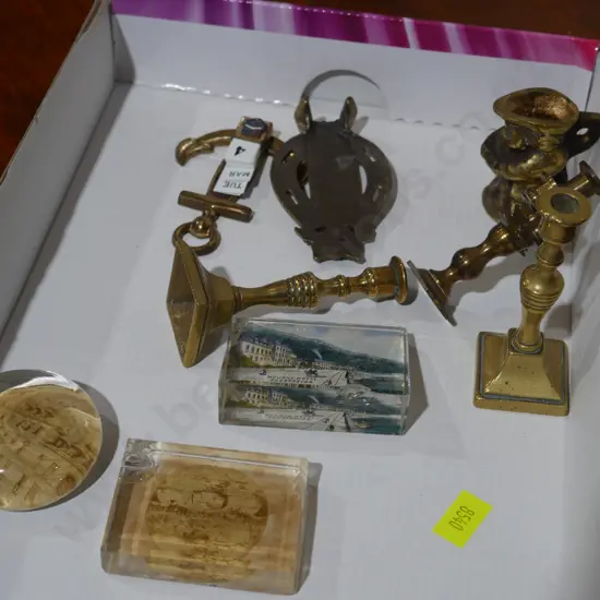 Miniature brassware, paperweights