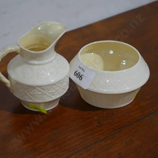 Belleek jug & bowl