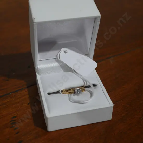 18ct diamond solitaire ring with valuation, $5300