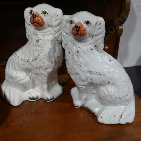 Staffordshire mantle dogs