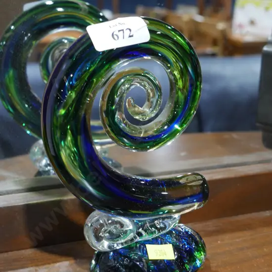 Koru art glass