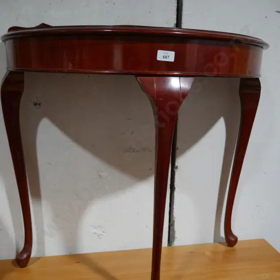 Half round hall table