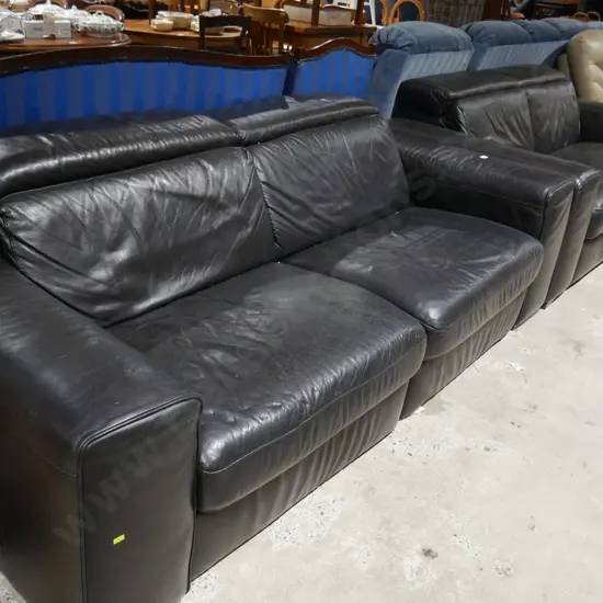 2 piece leather lounge suite