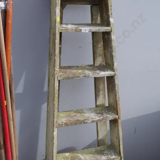 Wooden ladder