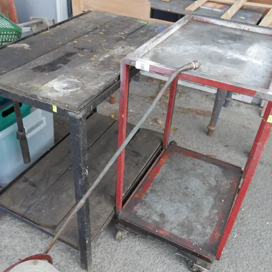 Workshop trolley etc