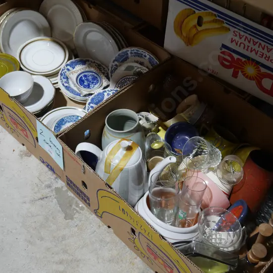 2 boxes china etc