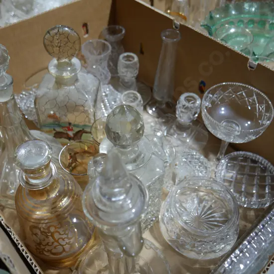 Crystal, glassware etc