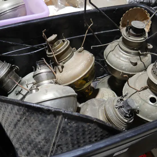 Kerosene lamps etc