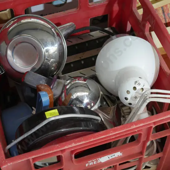 Kettle, toaster, lamp etc