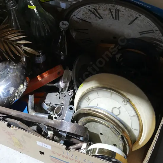 Clock parts, tools etc