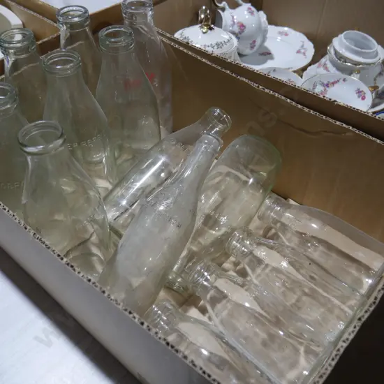 Milk bottles, etc