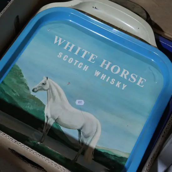 Whisky advertising serving trays