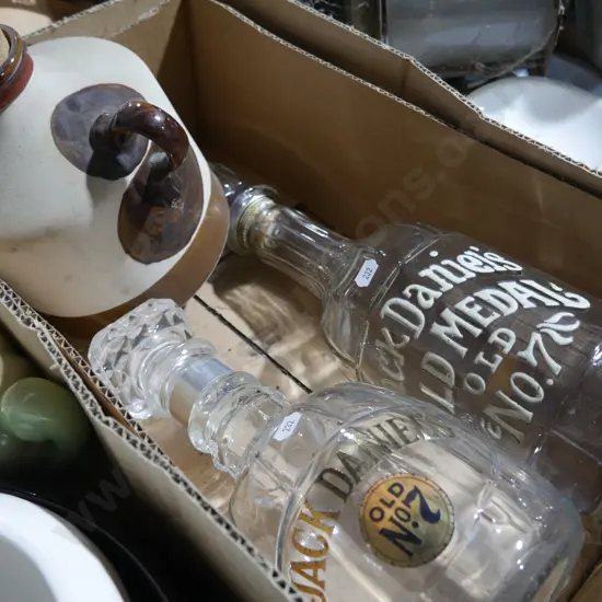 Jack Daniels decanters etc