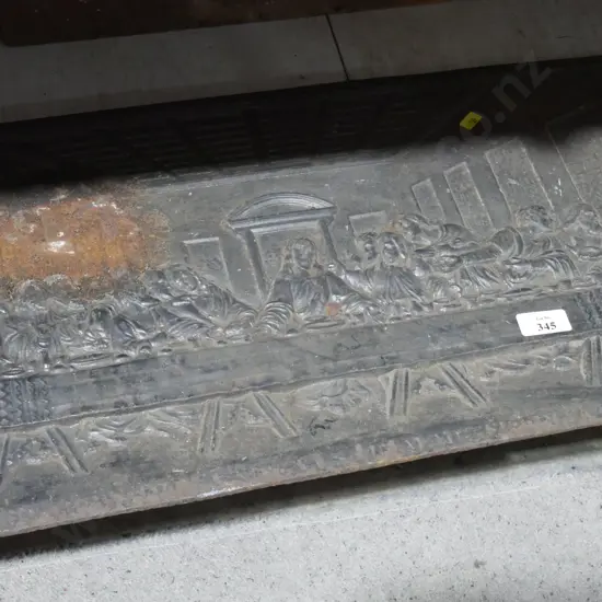 Metal religious scene