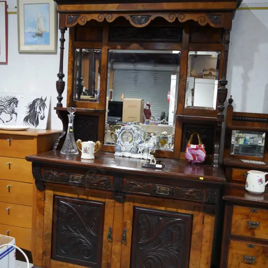 Edwardian mirror back sideboard
