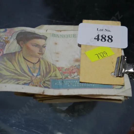 Tickets , french bank notes