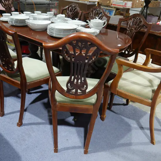 Dining table  8 chairs