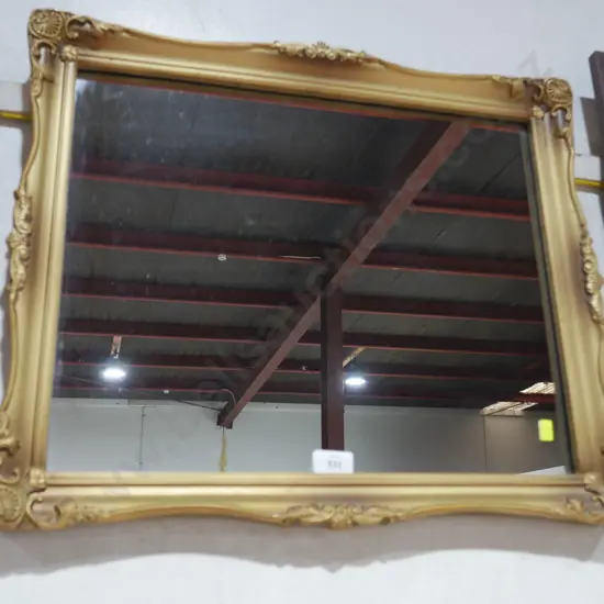 Gilt framed mirror