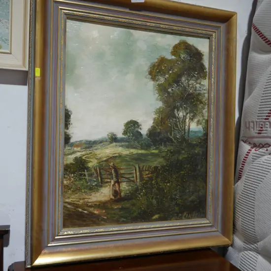 Framed oil