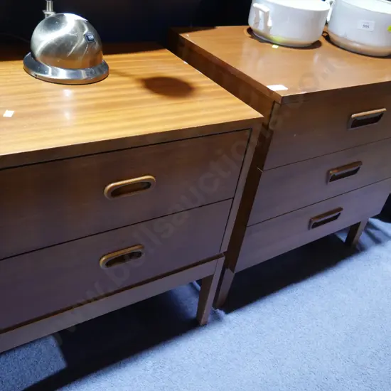 2 sets of drawers