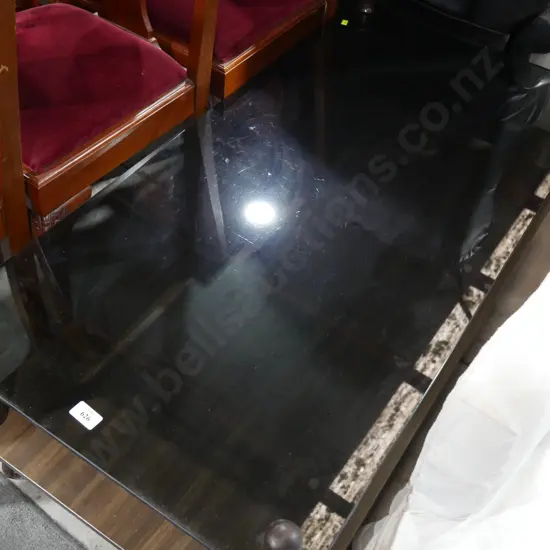 Glass top coffee table