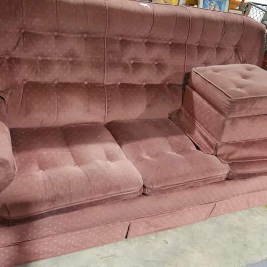 3 seater sofa and stool