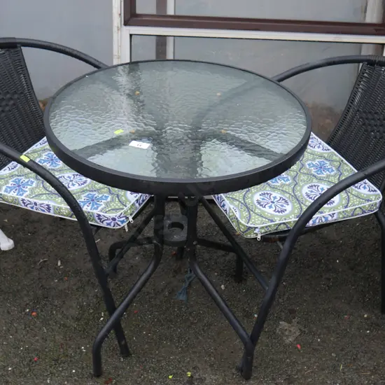 Cafe table and chairs