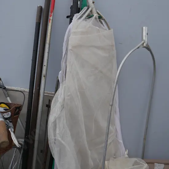 White bait nets and goby