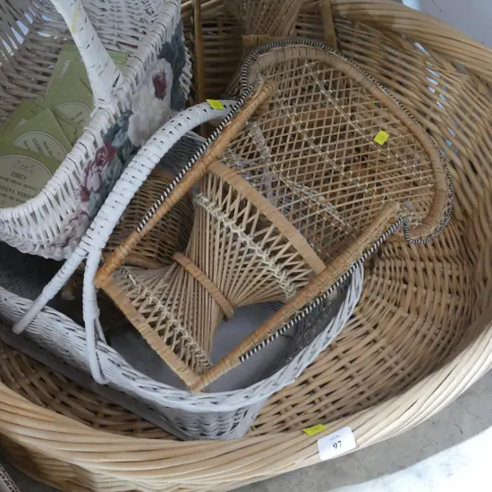 Pet bed, cane baskets