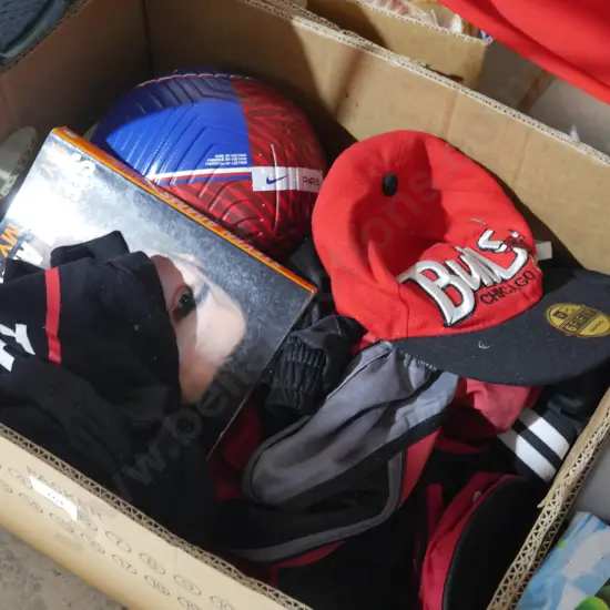 Sports books, clothing