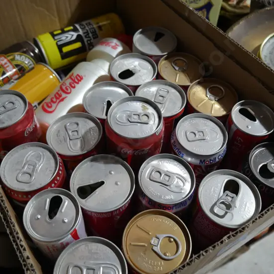Coca cola cans ect