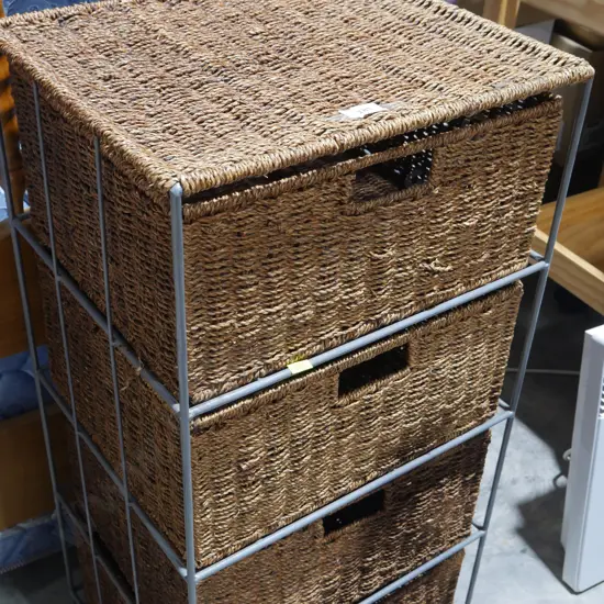 Wicker drawers
