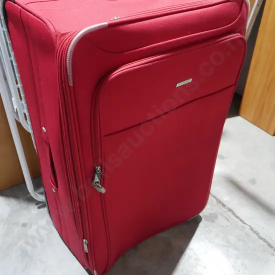 Red suitcase