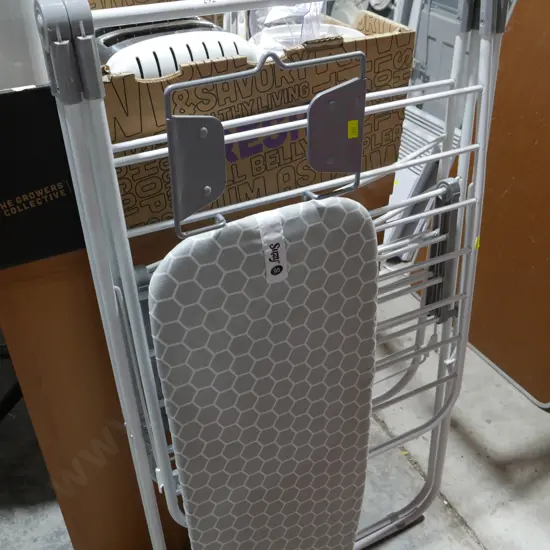 Ironing board , clothes airer