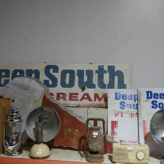 Deep south icecream tin signs