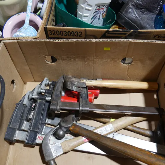 Clamps, hammers