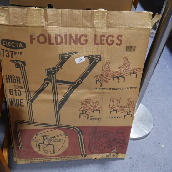 Folding table legs