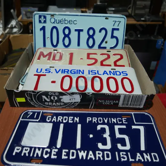 Novelty number plates
