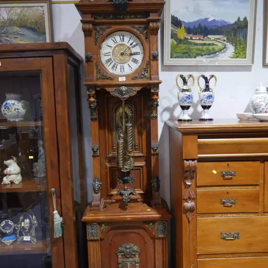 Ornate longcase clock