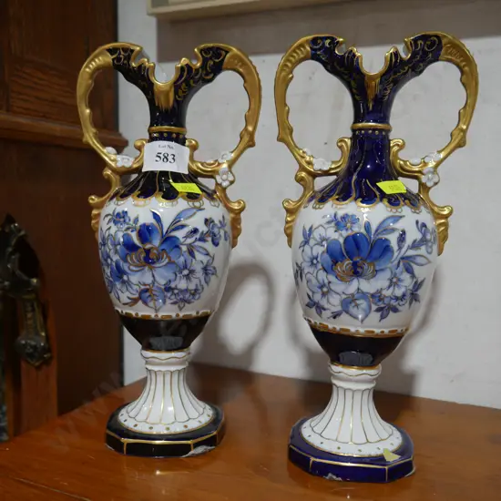 2 Royal Dux vases