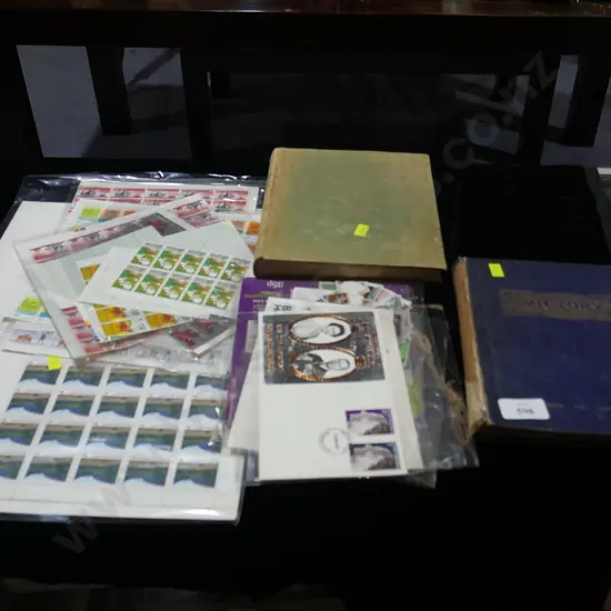 Stamp albums etc